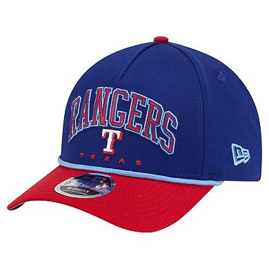 Men's New Era Royal/Red Texas Rangers Arch 9FORTY A-Frame M-Crown Adjustable Hat