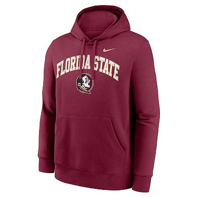 Men's Nike Garnet Florida State Seminoles Club Fleece Arch Pullover Hoodie