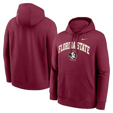 Men's Nike Garnet Florida State Seminoles Club Fleece Arch Pullover Hoodie