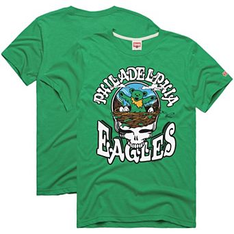Men's Homage Kelly Green Philadelphia Eagles NFL x Grateful Dead T-Shirt