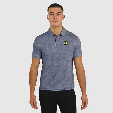 Men's J. Palmer Navy Michigan Wolverines Four Down Polo