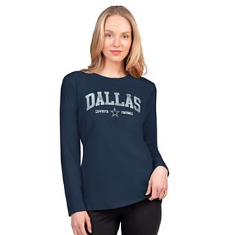 Women's G-III 4Her by Carl Banks Navy Dallas Cowboys Best Play Long Sleeve T-Shirt