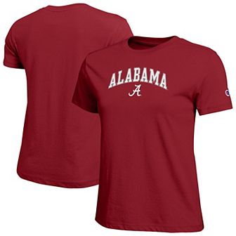 Women's Champion Crimson Alabama Crimson Tide Arched Over Logo T-Shirt