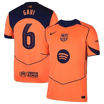 Men's Nike Gavi Orange Barcelona 2025/26 Third Replica Player Jersey