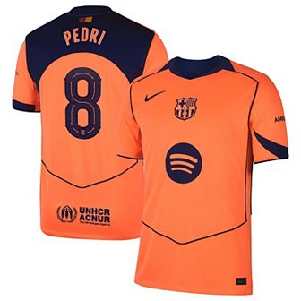 Men's Nike Pedri Orange Barcelona 2025/26 Third Replica Player Jersey