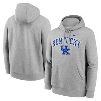 Men's Nike Gray Kentucky Wildcats Club Fleece Arch Pullover Hoodie