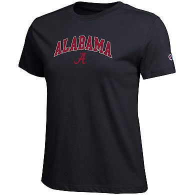 Women's Champion Black Alabama Crimson Tide Arched Over Logo T-Shirt