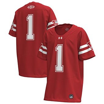 Youth Under Armour #1 Red Wisconsin Badgers 1980 Throwback Home Replica Game Jersey