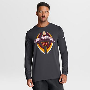Men's Nike Anthracite Washington Commanders Primetime Legend Icon Performance Long Sleeve T-Shirt