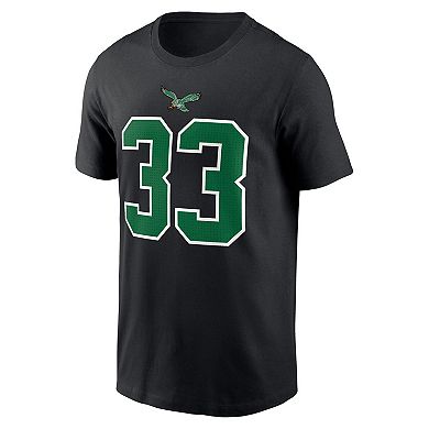 Men's Nike Cooper DeJean Black Philadelphia Eagles Player Name & Number T-Shirt