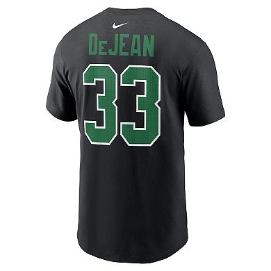 Men's Nike Cooper DeJean Black Philadelphia Eagles Player Name & Number T-Shirt