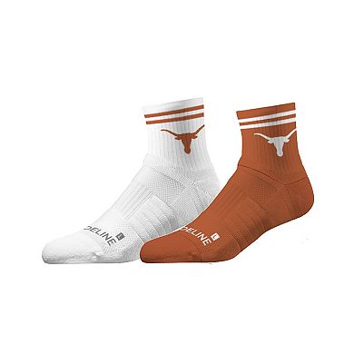 Unisex Strideline Texas Longhorns Premium Knit 2-Pack Half Calf Socks Set