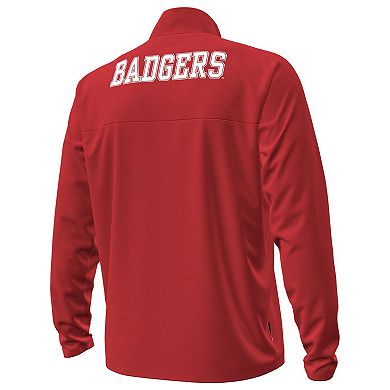 Men's Under Armour Red Wisconsin Badgers 1980 Throwback Game Quarter-Zip Sweatshirt