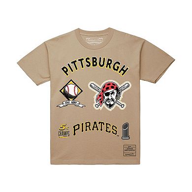 Men's Mitchell & Ness Cream Pittsburgh Pirates Legacy Defined T-Shirt
