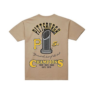 Men's Mitchell & Ness Cream Pittsburgh Pirates Legacy Defined T-Shirt