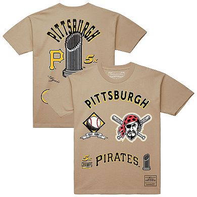 Men's Mitchell & Ness Cream Pittsburgh Pirates Legacy Defined T-Shirt