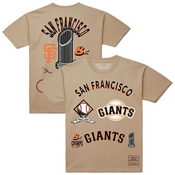 Men's Mitchell & Ness Cream San Francisco Giants Legacy Defined T-Shirt