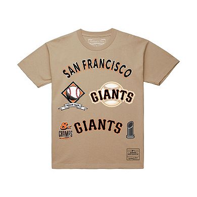 Men's Mitchell & Ness Cream San Francisco Giants Legacy Defined T-Shirt