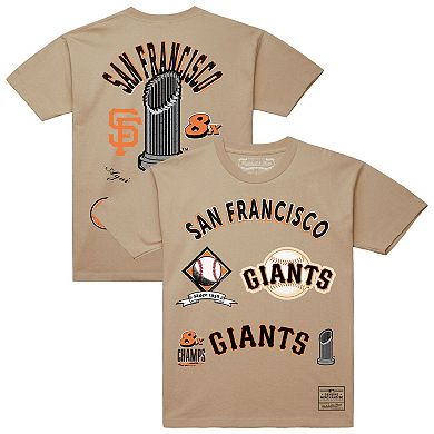 Men's Mitchell & Ness Cream San Francisco Giants Legacy Defined T-Shirt