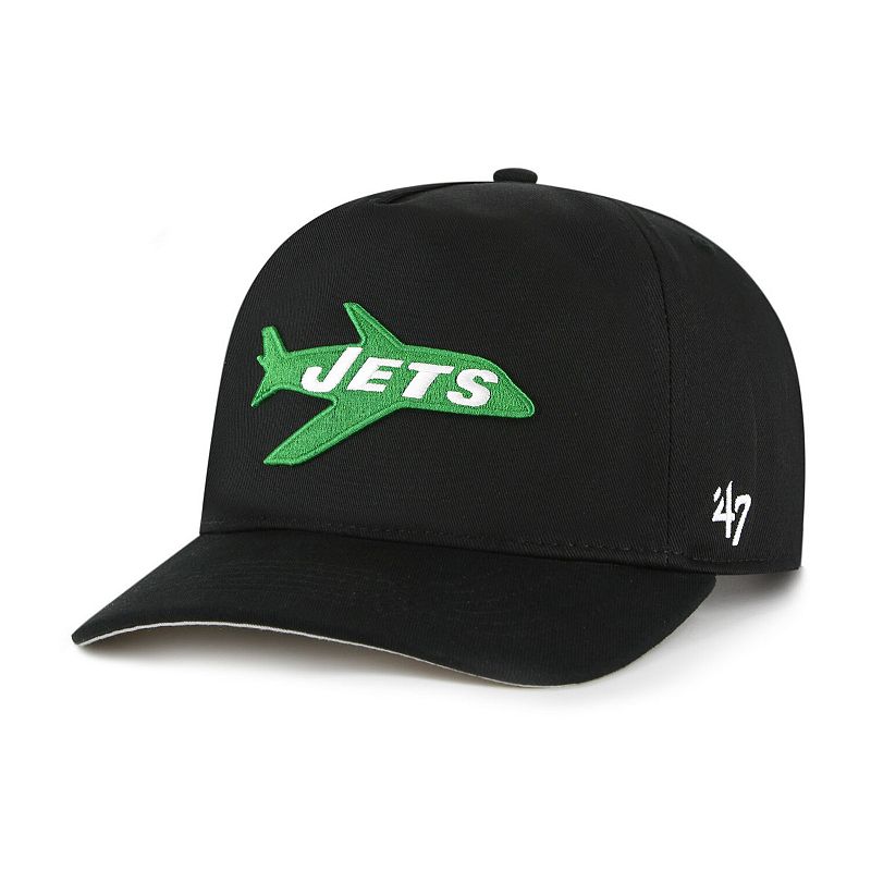 Men's '47 Black New York Jets Hitch Adjustable Hat
