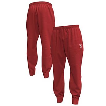 Men's Under Armour Red Wisconsin Badgers 1980 Throwback Unstoppable Fleece Jogger Pants