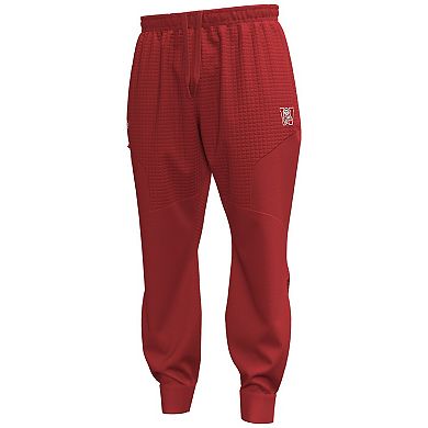 Men's Under Armour Red Wisconsin Badgers 1980 Throwback Unstoppable Fleece Jogger Pants