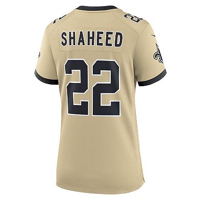 Women's Nike Rashid Shaheed Gold New Orleans Saints Alternate Game Player Jersey