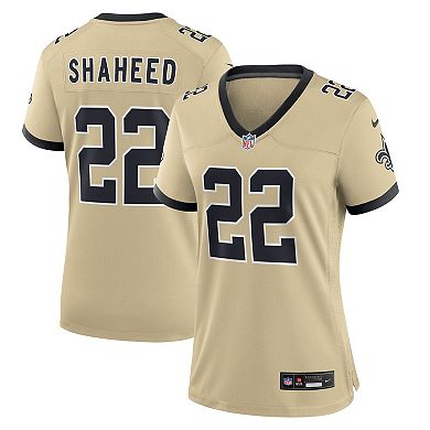 Women's Nike Rashid Shaheed Gold New Orleans Saints Alternate Game Player Jersey