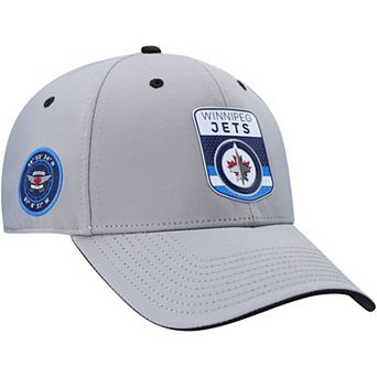 Men's Fanatics Gray Winnipeg Jets Authentic Pro Home Ice Stretch Fitted Hat