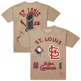 Men's Mitchell & Ness Cream St. Louis Cardinals Legacy Defined T-Shirt