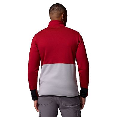 Men's Columbia Crimson/Gray Washington State Cougars Hike Omni-Wick Half-Zip Pullover