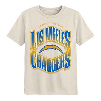 Youth Outerstuff Cream Los Angeles Chargers Huddle T-Shirt