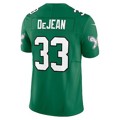 Men's Nike Cooper DeJean Kelly Green Philadelphia Eagles Alternate 2 Vapor F.U.S.E. Limited Jersey