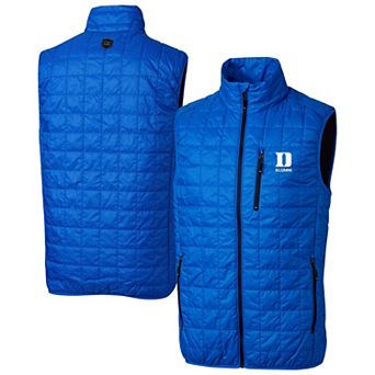 Men's Cutter & Buck Royal Duke Blue Devils Alumni Rainier PrimaLoft® Insulated Full-Zip Puffer Vest
