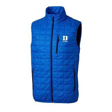 Men's Cutter & Buck Royal Duke Blue Devils Alumni Rainier PrimaLoft® Insulated Full-Zip Puffer Vest