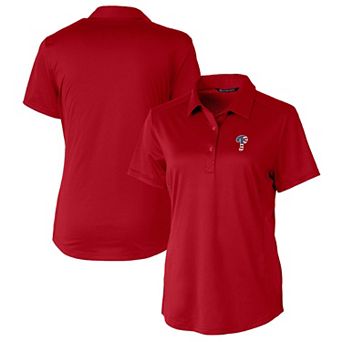 Women's Cutter & Buck Red Philadelphia Phillies Americana Logo Prospect DryTec Textured Stretch Polo