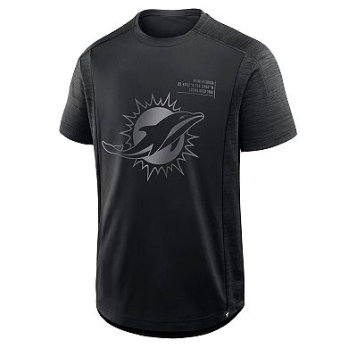 Men's Fanatics Black Miami Dolphins Deceptive Juke T-Shirt