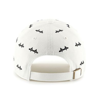 Unisex '47 White San Francisco 49ers Confetti Clean Up Adjustable Hat