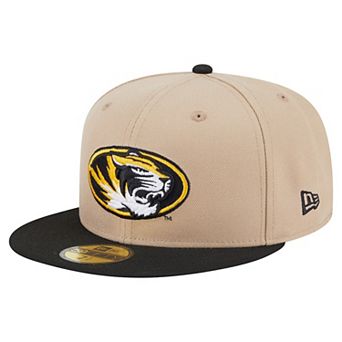 Men's New Era Khaki Missouri Tigers Two-Tone 59FIFTY Fitted Hat