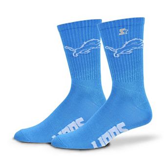Unisex Starter Blue Detroit Lions Satin Crew Socks