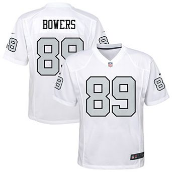 Youth Nike Brock Bowers White Las Vegas Raiders Alternate Game Jersey