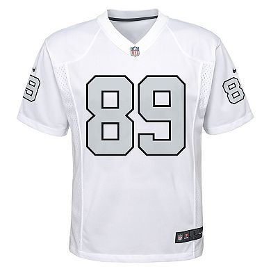 Youth Nike Brock Bowers White Las Vegas Raiders Alternate Game Jersey