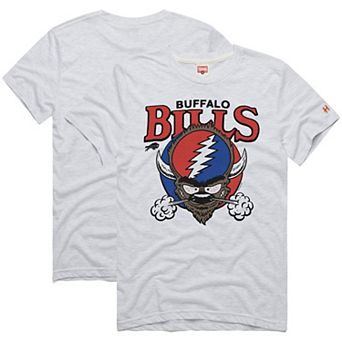 Men's Homage Ash Buffalo Bills NFL x Grateful Dead T-Shirt