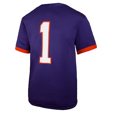 Youth Nike #1 Purple Clemson Tigers Untouchable Replica Game Jersey