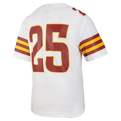 Youth Nike #25 White Iowa State Cyclones Untouchable Replica Game Jersey