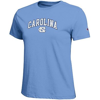 Women's Champion Light Blue North Carolina Tar Heels Arched Over Logo T-Shirt