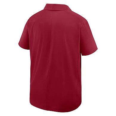 Men's Nike Crimson Washington State Cougars Woven Dri-FIT Polo