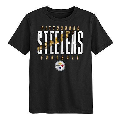 Preschool Outerstuff Black Pittsburgh Steelers Posterize T-Shirt