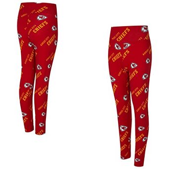 Women's Concepts Sport Red Kansas City Chiefs Mosaic Allover Print Leggings