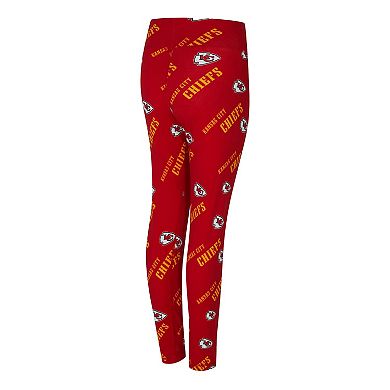 Women's Concepts Sport Red Kansas City Chiefs Mosaic Allover Print Leggings